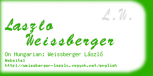 laszlo weissberger business card